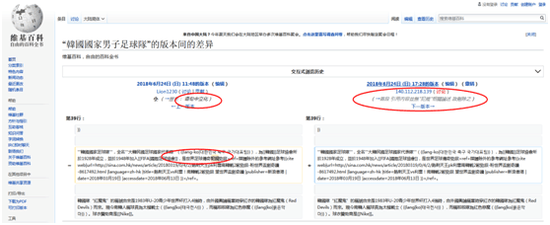 韩国队脏到认证!有人改了维基百科注释:世界足球传奇犯规劲旅